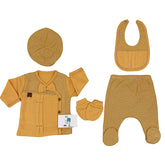 Pack naissance baby boy uni nœud centé 5 pcs